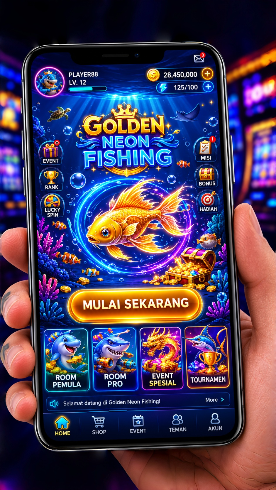 Tangkapan layar proses pengunduhan aplikasi di 234k.